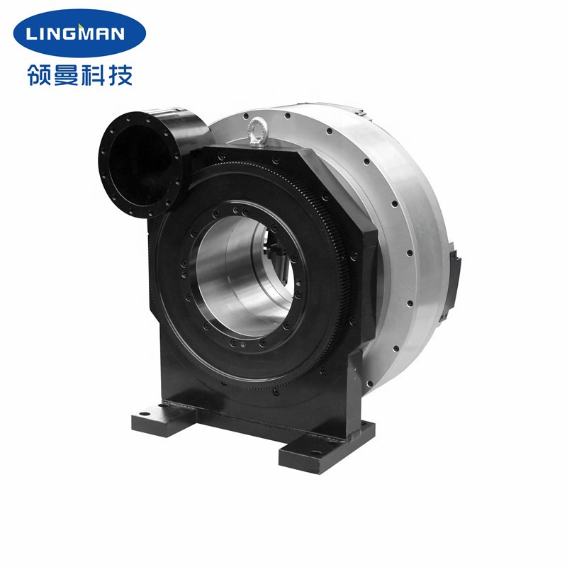 Light Weight 4 Jaws Main Pneumatic Rotary Chuck For Tube Pipe Cutting Machine
