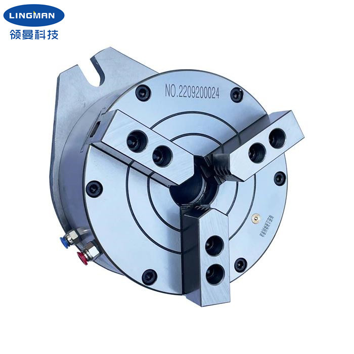 Vertical 3 Jaw Lathe Chuck Hollow Pneumatic Power Chuck