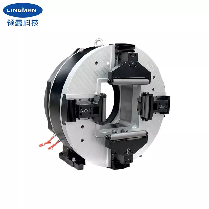 Large Clamping Range Pneumatic Rotary Chuck Laser Chuck for Pipe Cutter