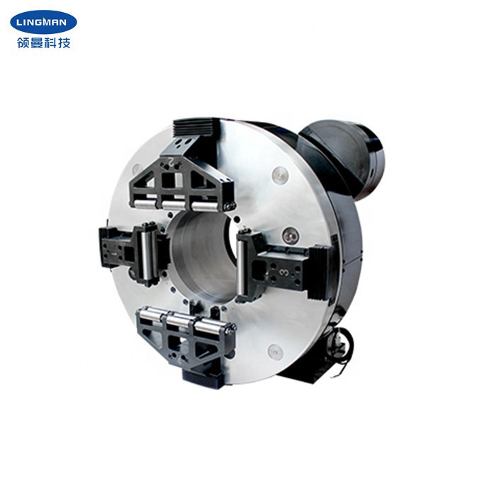 G700D-270 Full Stroke Pneumatic Main 4 Jaw Rotary Laser Chuck For Tube Cutter