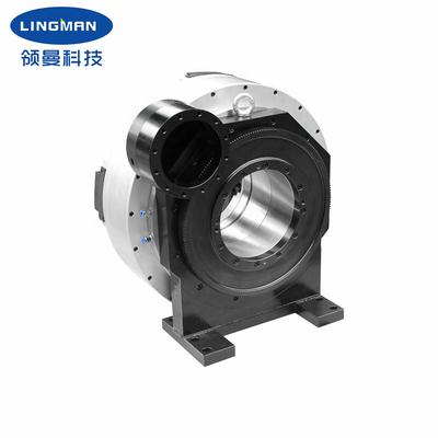Light Weight 4 Jaws Main Pneumatic Rotary Chuck For Tube Pipe Cutting Machine
