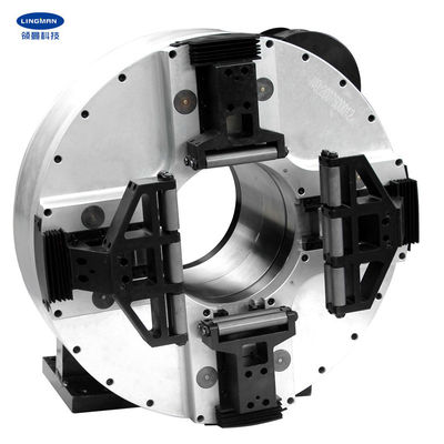 Single Bearing Pneumatic Rotary Chuck , Four Jaw Independent Chuck