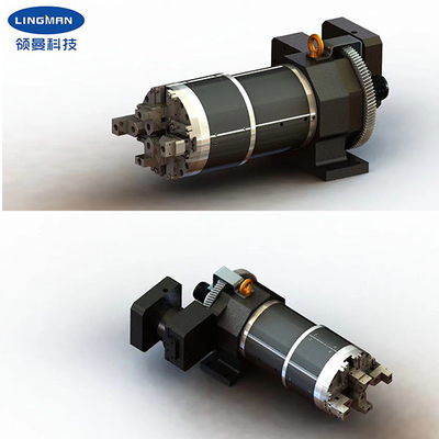 Lathe Power Chuck 4 Jaws Dual Power For Laser Pipe Cutting